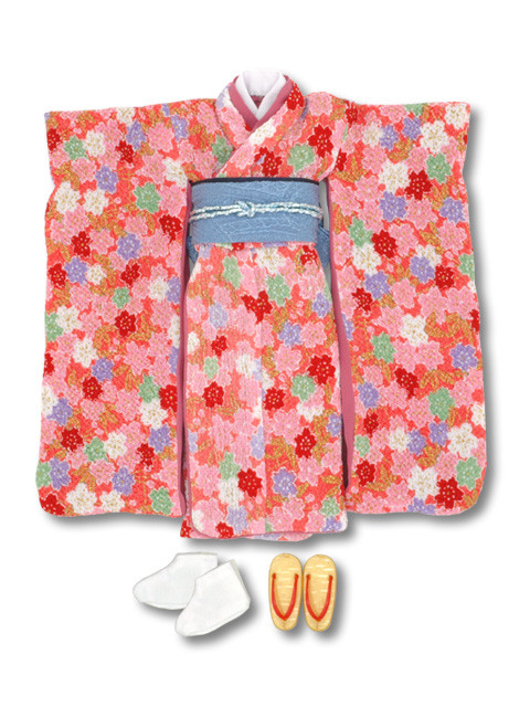 Kimono Set (Chirimen Sakura, Pink), Azone, Accessories, 1/6, 4571116991415